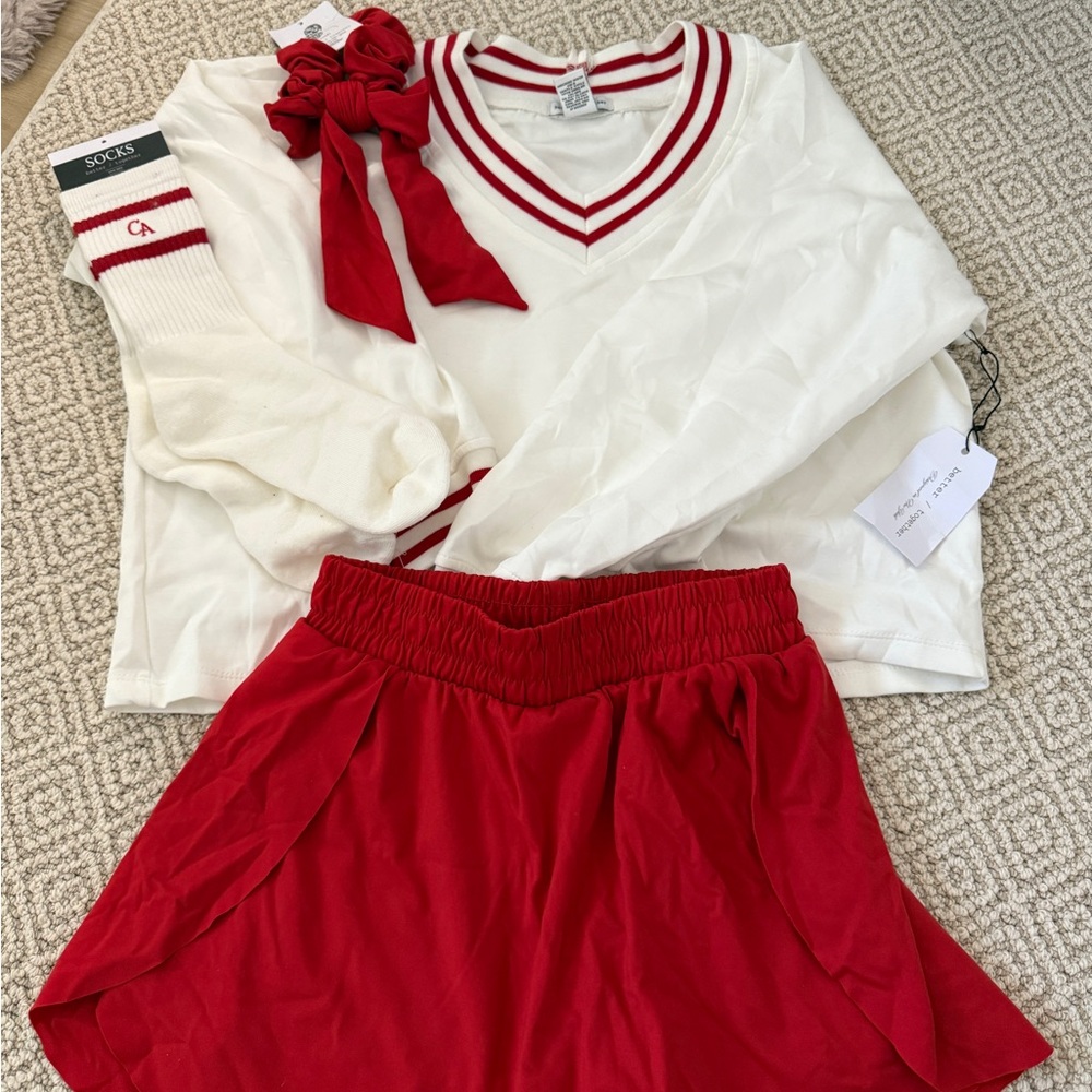 Classic Red and White Preppy Outfit